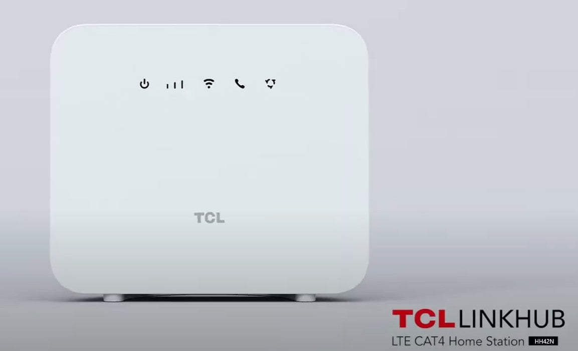 TCL Wi-Fi LINK HUB Mobile Factory Unlocked Global 4G LTE CAT 4 HH42NK1 (White)