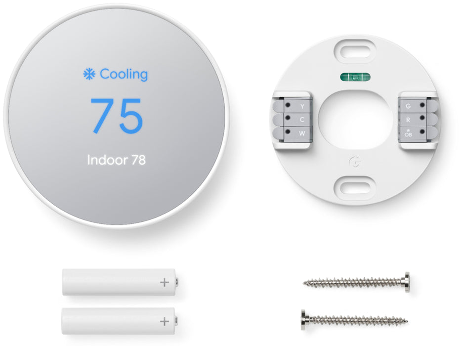 Google Nest  Thermostat - Smart Programmable Wi-Fi GA01334-US - Snow ()