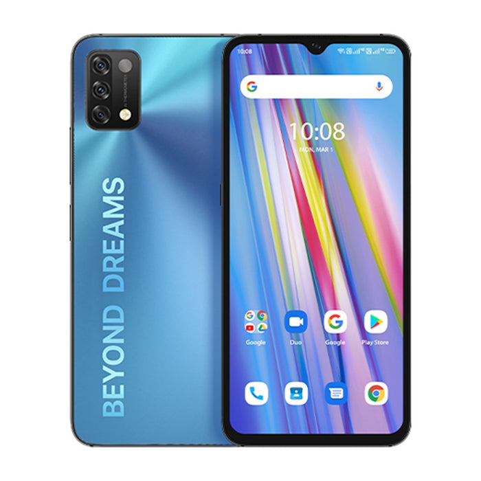 Umidigi A11 (64GB, 3GB) 6.53" Dual SIM GSM Unlocked 4G LTE (Excellent - Refurbished, Mist Blue)