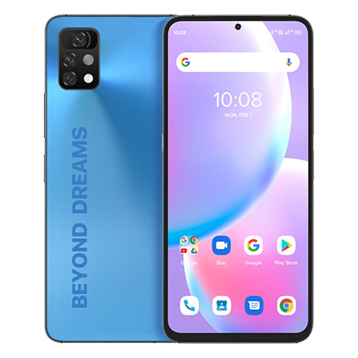 Umidigi A11 Pro Max (128 GB, 8 GB) 6.8" Dual SIM GSM Desbloqueado 4G LTE (Azul) (Excelente - Reacondicionado, Azul niebla)