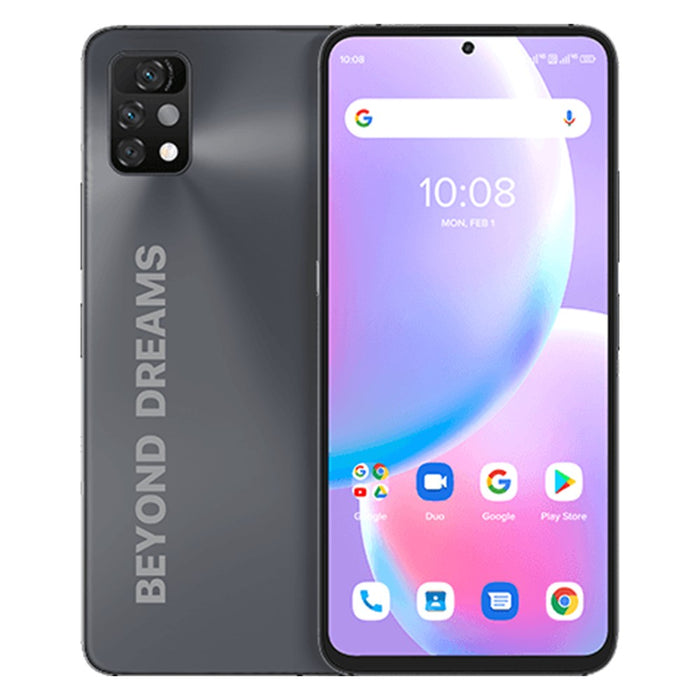 Umidigi A11 Pro Max (128 GB, 4 GB) 6.8" Dual SIM GSM Desbloqueado 4G LTE (Gris) (Excelente - Reacondicionado, Gris escarcha)