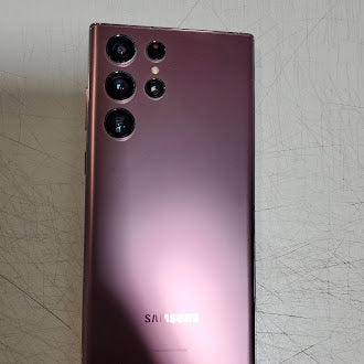 SAMSUNG Galaxy S22 Ultra 5G (512GB, 12GB) Fully Unlocked S908U1 Read Description (Renewed | Smart Saver, Burgundy)