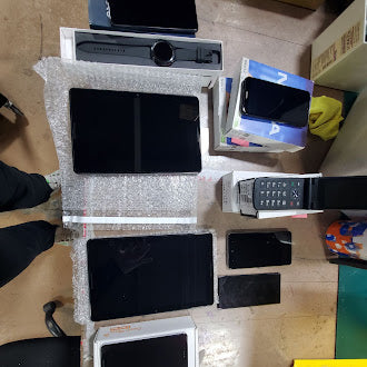 12 Units Mixed Phones FOR PARTS with Diagnosed Issues (For Parts | Non-Functional, Black)