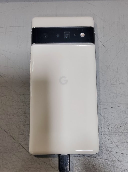 Google Pixel 6 Pro 5G (128GB, 12GB) 6.71" Fully Unlocked (GSM + Verizon) G8VOU (Acceptable - Refurbished, Cloudy White)