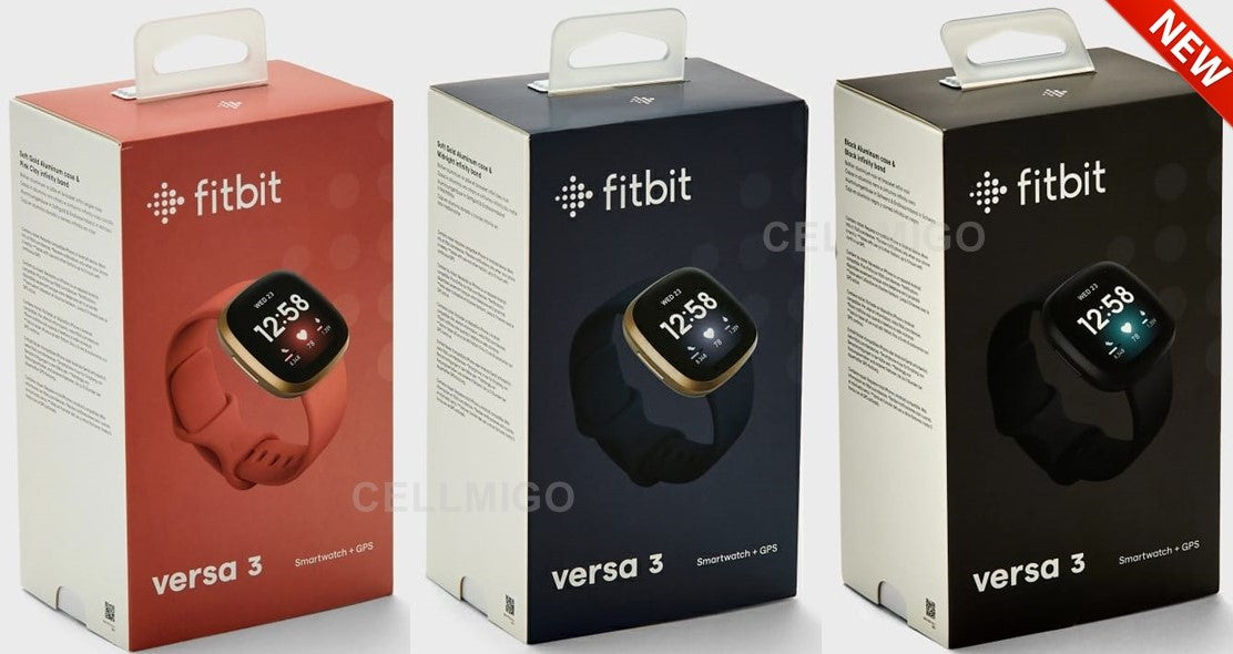 Reloj inteligente de salud y actividad física Fitbit Versa 3 con Alexa integrada y control de frecuencia cardíaca