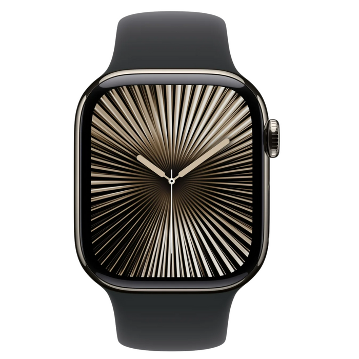 Apple Watch Series 10 (42mm, GPS+Cellular) 1.77" Fully Unlocked w/ Titanium Case (Renewed | Like New)