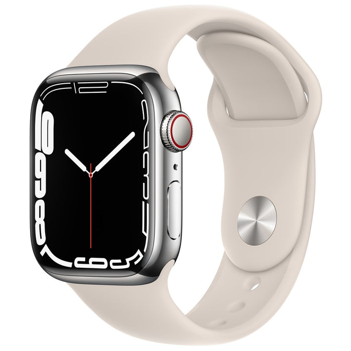 Apple Watch Series 7 con caja de acero (45 mm, GPS + 4G LTE Cellular) Totalmente desbloqueado (Excelente - Reacondicionado)