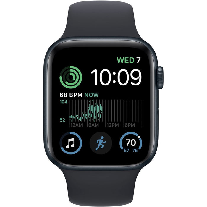 Apple Watch SE 2022 (40mm, Wi-Fi, GPS + LTE) 1.57" Fully Unlocked, Aluminum Case (Good - Refurbished, Midnight)