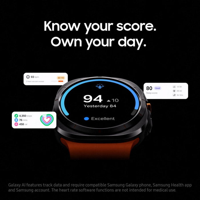 Samsung Galaxy Watch Ultra (47mm, WiFi + LTE) 1.5" Fitness Smartwatch L705U (Renewed | Like New, Titanium Grey)