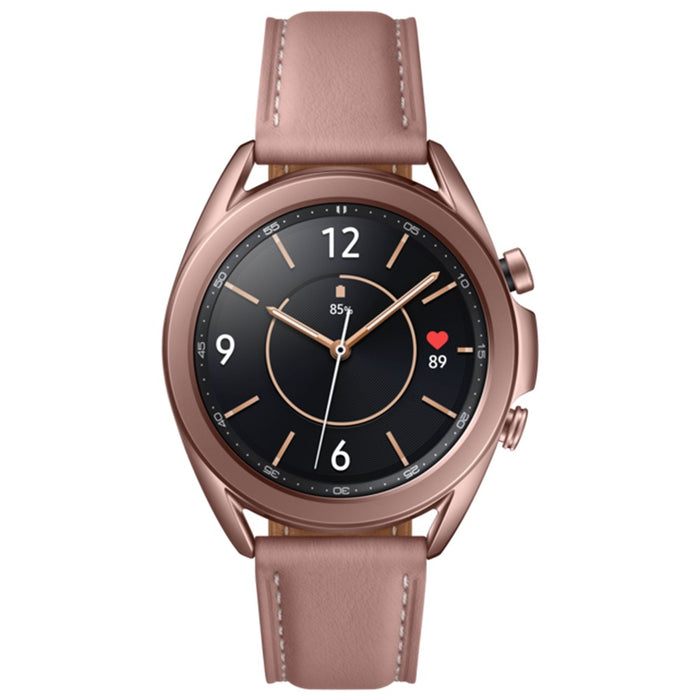 Reloj inteligente deportivo Samsung Galaxy Watch 3 (41 mm, GPS) con monitorización de SpO2, actividad física, sueño y R850 (bronce)