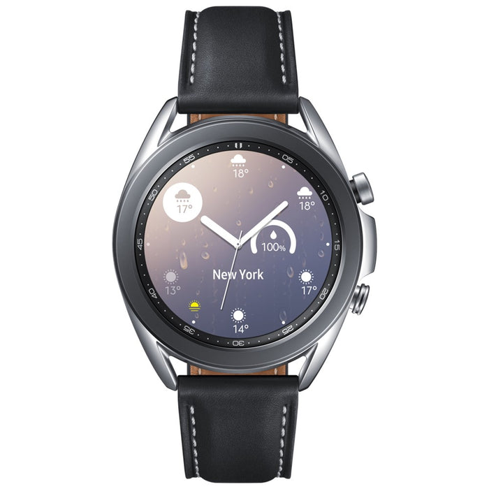 Reloj inteligente deportivo Samsung Galaxy Watch 3 (41 mm, GPS), con medición de SpO2, para fitness, sueño y deportes, R850 (excelente, reacondicionado, plateado)