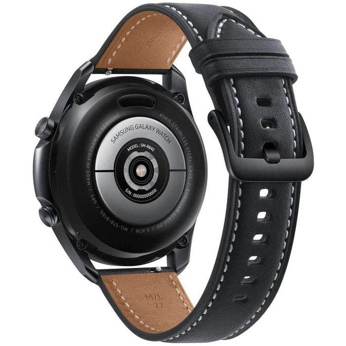 Samsung Galaxy Watch 3 (45 mm, GPS) Reloj inteligente deportivo SpO2 Fitness Sleep R840 (Excelente, reacondicionado, negro)