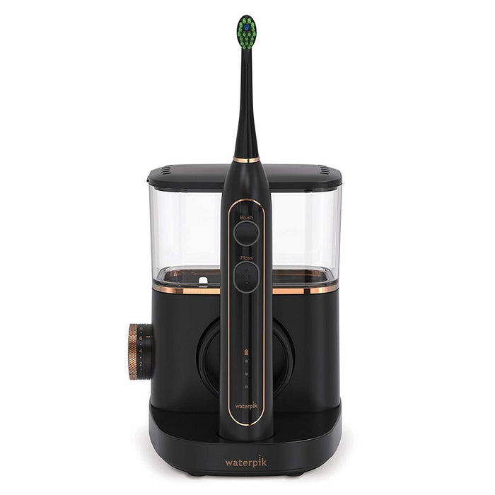 Waterpik Sonic-Fusion Professional Flossing Electric Toothbrush - BLACK (Excellent - Refurbished, Black)
