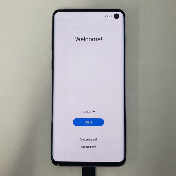 Samsung Galaxy S10 (128GB,8GB) 6.1" 4G LTE Fully Unlocked GSM+CDMA G973U-White (Acceptable - Refurbished, Prism White)