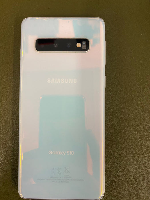 Samsung Galaxy S10 (128GB,8GB)6.1" 4G LTE Fully Unlocked GSM+CDMA G973U-White (Acceptable - Refurbished, Prism White)