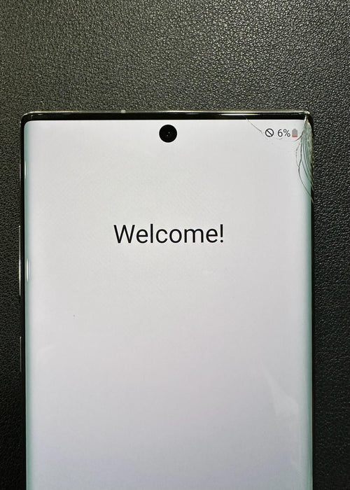 Samsung Galaxy Note 10+ (256 GB, 12 GB) 6.8" TOTALMENTE desbloqueado Global LTE N975U1 (Aceptable - Reacondicionado, Aura Glow Silver)