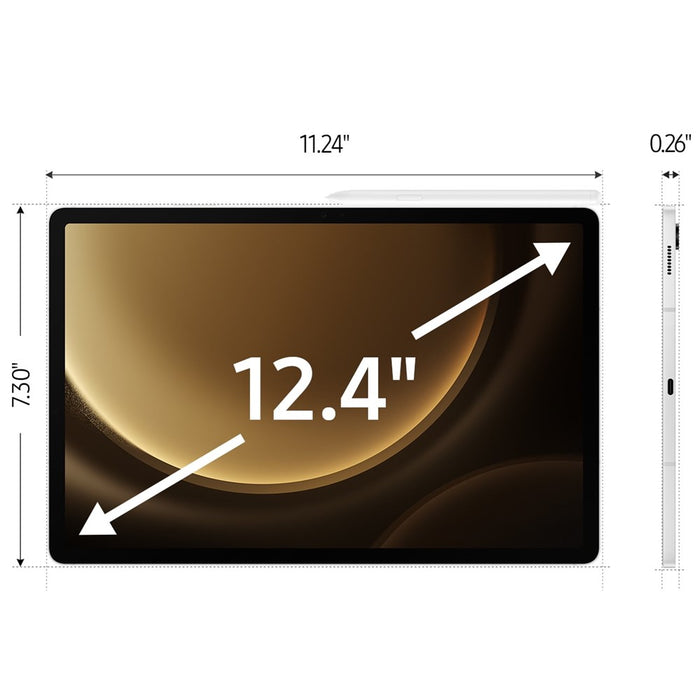 SAMSUNG Galaxy Tab S9 FE+ PLUS (128GB, 8GB, Wi-Fi Only Tablet) 12.4" - X610