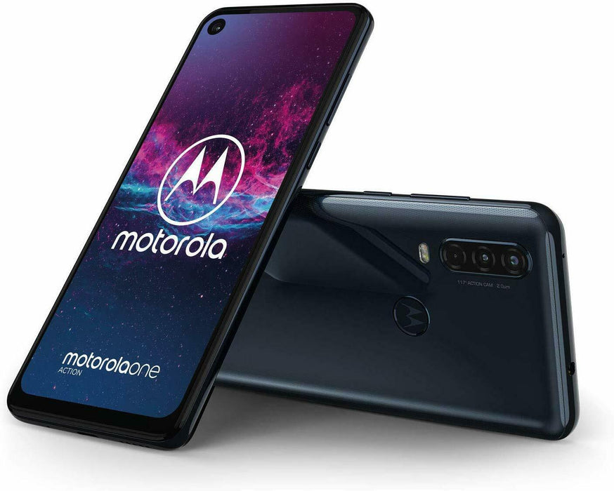 Motorola One Action (128 GB, 4 GB) 6,3" GSM + CDMA 4G LTE Global Desbloqueado XT2013-4 (Azul)