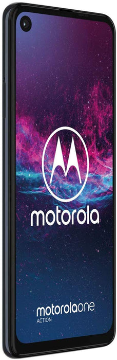 Motorola One Action (128GB, 4GB) 6.3" GSM + CDMA 4G LTE Global Unlocked XT2013-4 (Blue)