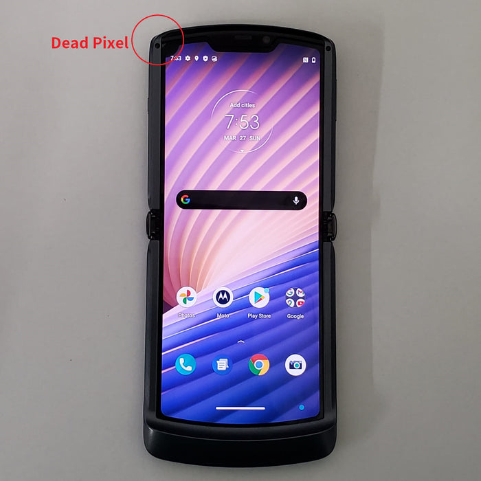 Moto Razr 5G 2020 (256GB, 8GB) 6.1" AT&T Locked XT2071-2 - FOR PARTS (For Parts Only / Not Working, Polished Graphite)