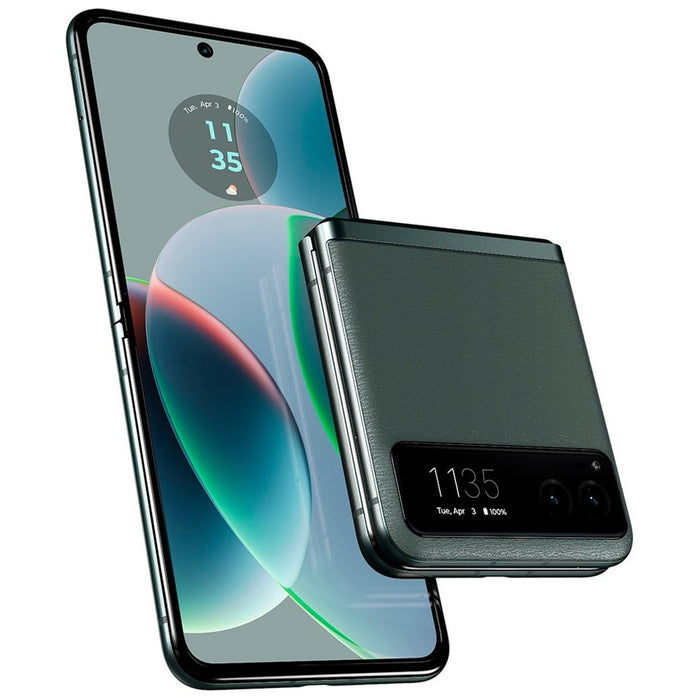 Moto Razr 5G 2023 (128GB, 8GB) 6.9" GSM Unlocked 5G / 4G LTE XT2323-5 (Sage Green)