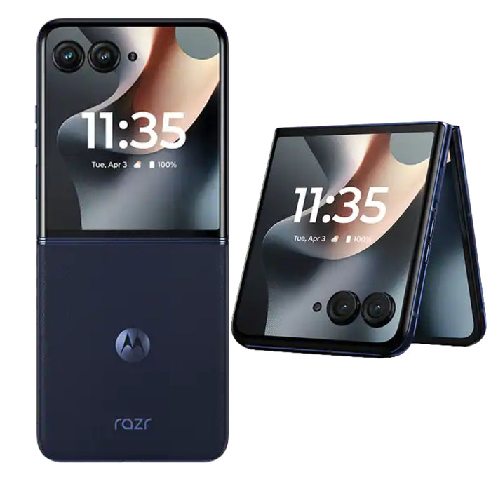 Motorola Razr+Plus 5G 2025 | 256GB, 12GB w/ Titanium Hinge AT&T and Cricket only (Renewed | Like New, Midnight Blue)