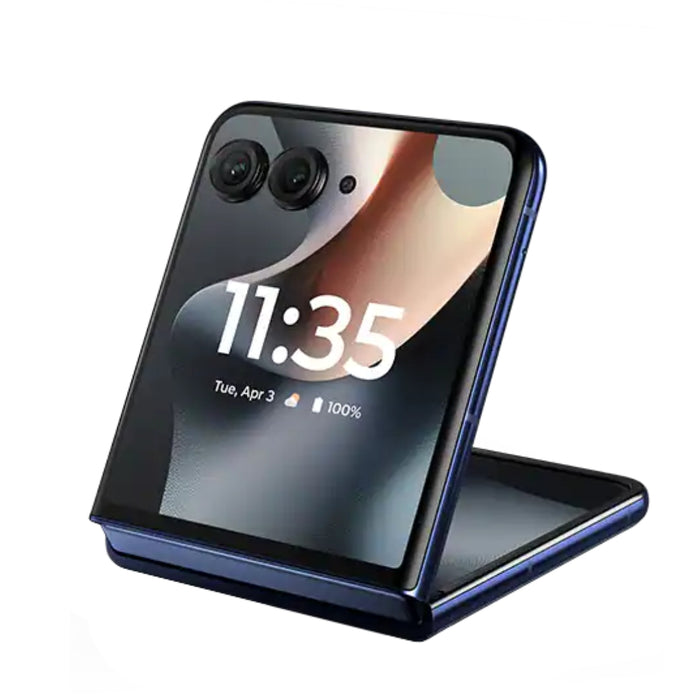 Motorola Razr+Plus 5G 2025 | 256GB, 12GB w/ Titanium Hinge AT&T and Cricket only (Renewed | Like New, Midnight Blue)