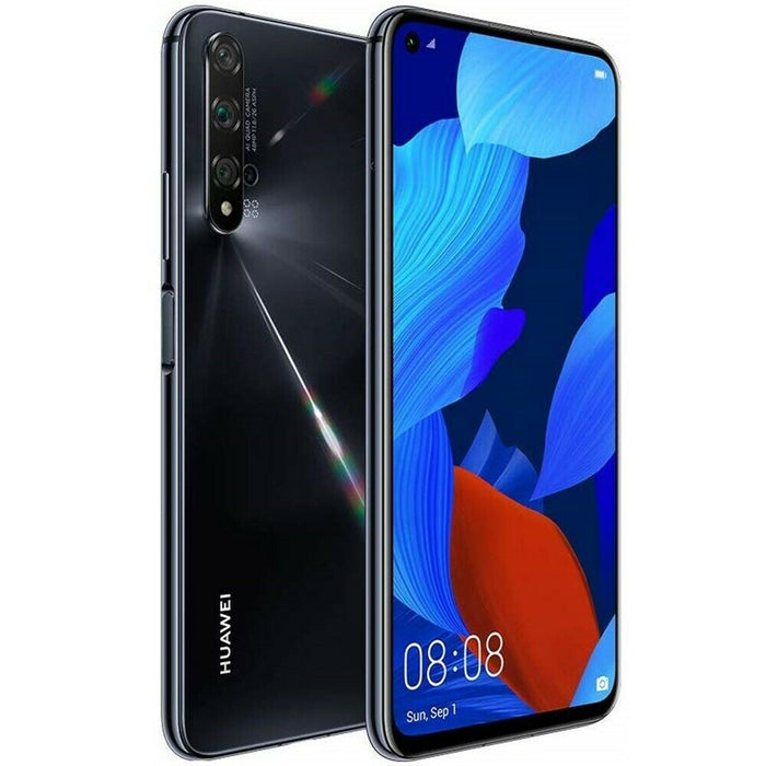 Huawei Nova 5T (128GB, 6GB RAM) 6.26", Dual SIM GSM Unlocked US + Global 4G LTE (Excellent - Refurbished, Black)