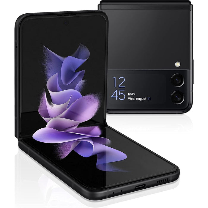 SAMSUNG Galaxy Z Flip3 5G (128GB, 8GB) 6.7" Fully Unlocked for US & Global F711U (Phantom Black)