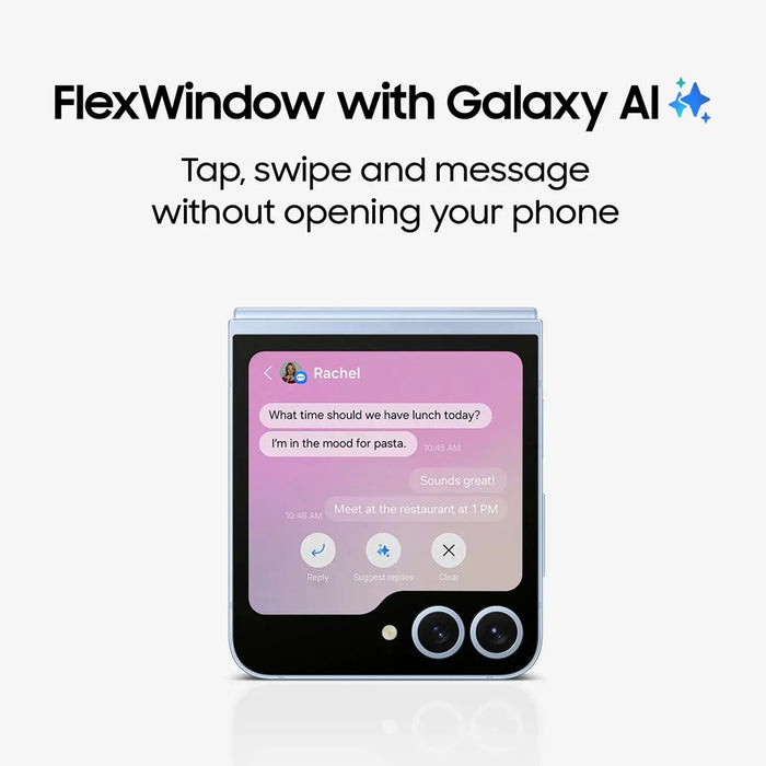 SAMSUNG Galaxy Z Flip6 5G (256GB, 12GB) 6.7" Fully Unlocked US & Global F741U (Renewed | Pre-Loved, Mint)