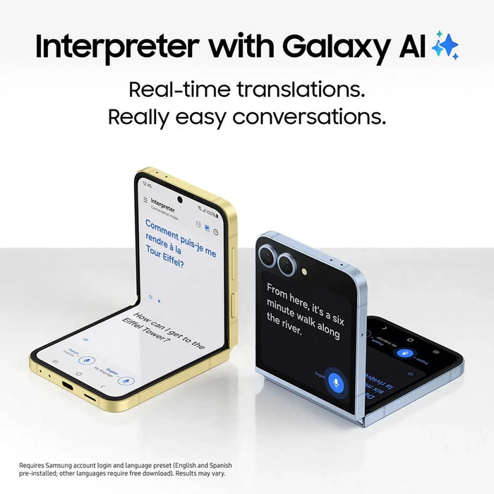 SAMSUNG Galaxy Z Flip6 5G (256GB, 12GB) 6.7" F741U AT&T and Cricket only (Renewed | Like New, Mint)