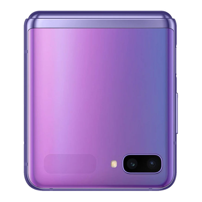 SAMSUNG Galaxy Z Flip (256GB, 8GB) 6.7" Fully Unlocked 4G LTE GSM / CDMA F700U (Excellent - Refurbished, Mirror Purple)