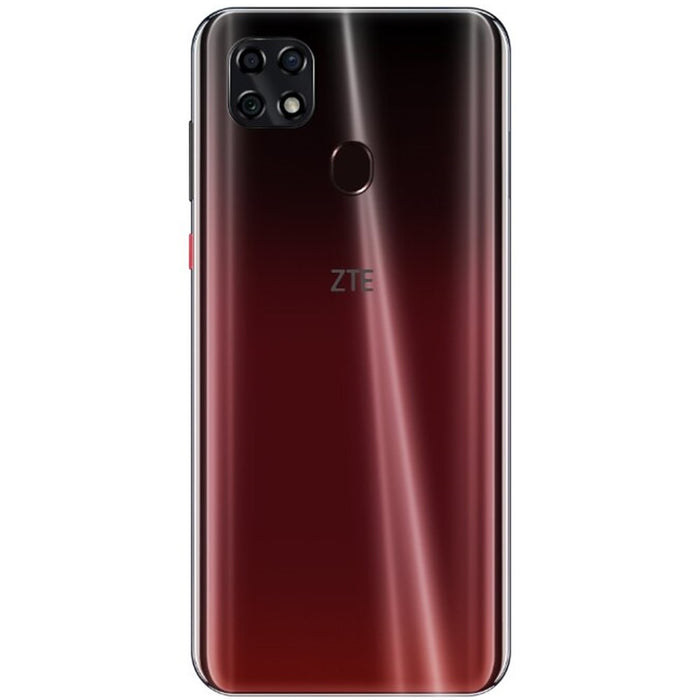 ZTE Blade V Smart con desbloqueo facial (128 GB, 4 GB), pantalla HD+ de 6,49", 4G VoLTE GSM de EE. UU., desbloqueado (excelente, reacondicionado, rojo)