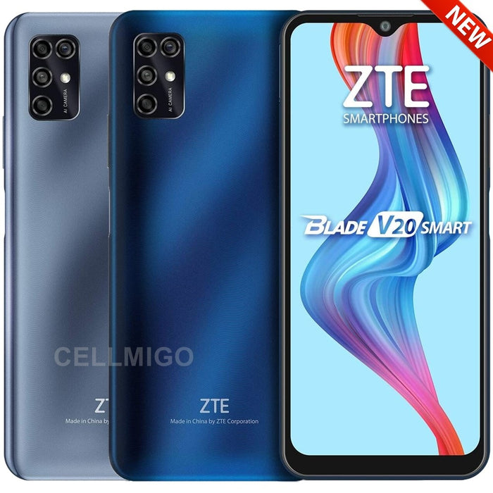 ZTE Blade V20 Smart (128 GB, 4 GB) 6,82" (EE. UU. + LATINOAMÉRICA) 4G LTE GSM Desbloqueado 8010