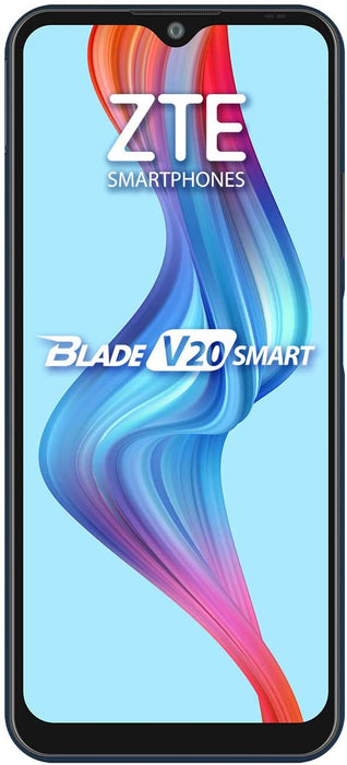 ZTE Blade V20 Smart (128 GB, 4 GB) 6.82" (EE. UU. + LATINOAMÉRICA) 4G LTE GSM Desbloqueado 8010 (Excelente - Reacondicionado, Azul)